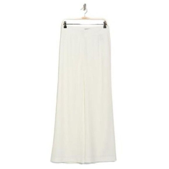 Nanette Lepore Women's Full Length Wide Leg Pants Called Cannoli Sz. 14 NWT Whit - Picture 1 of 12